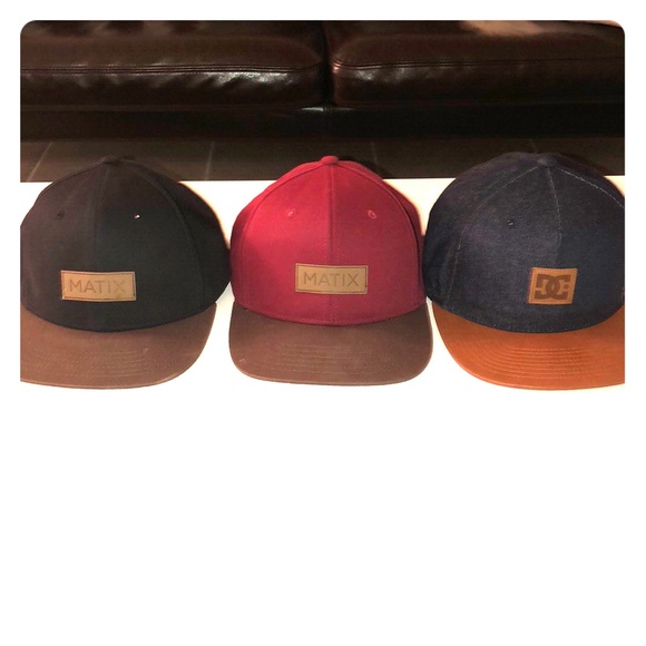 Matix Snapback Hats And Leather Strap 